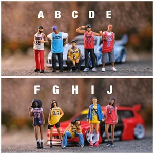 Miniature Figure Basketball Outfit Style Scale H0 1/87 or  Scale 1/64 Hotwheels - Picture 1 of 1