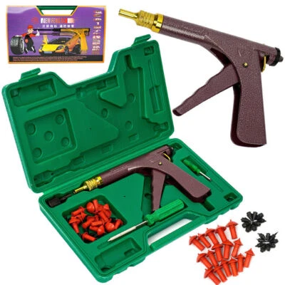 Tire Plugger Tubeless Tire Wheel Repair Gun Kit Mushroom Plug Probe Nozzle UK - Image 1 of 4