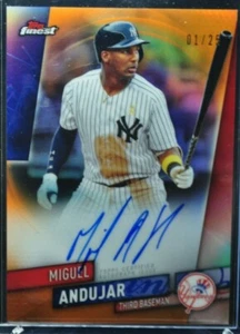 BB - 2019 - Topps Finest - Orange Refractor - Miguel Andujar - 01/25 - FA-MA - Picture 1 of 2