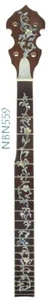 [included US Customs duty] 5 String 22 fret Banjo Neck Maple Inlaid NBN559 - Picture 1 of 7