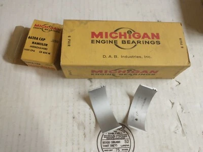 195.6 AMC RAMBLER ROD BEARINGS .030 UNDER 6620A CAP MICHIGAN U.S.A. - Image 1 of 2