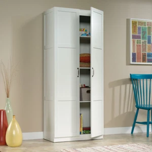 Tall Storage Cabinet Kitchen Pantry Cupboard Organizer Furniture  - Picture 1 of 17