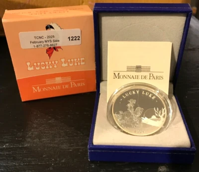 2009 France 10 euro silver proof coin - Lucky luke Foto 1 de 3