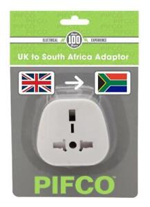 UK to South Africa Mains Travel Adapter Tourist Converter Adapter Plug (2 PACK)
