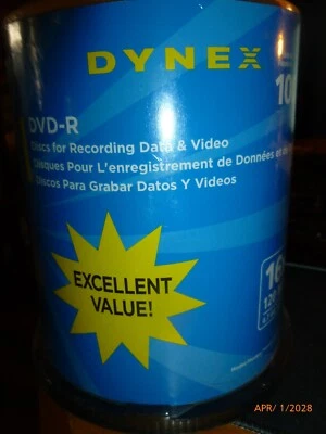 NEW Dynex DVD-R Recordable Media Discs 100 Spindle Pack - 16x 120min 4.7GB - Image 1 of 3