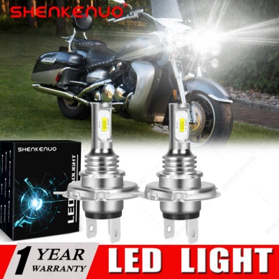 Bombillas de faros LED ultra brillantes 2 piezas para Yamaha FZ750: 1986-1988 motocicleta: EE. UU. Foto 1 de 4