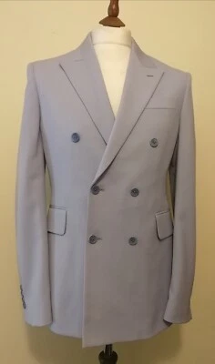 Stella Mccartney Doble Botonadura Lana Blazer Azul Talla Ita 48GB 16 - Imagen 1 de 4