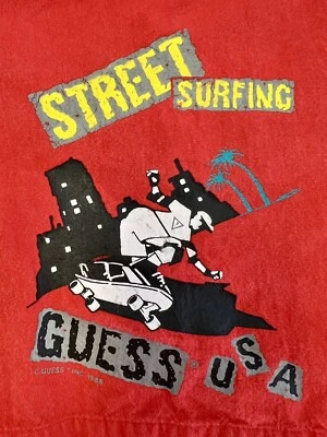 Pantalones cortos de skate vintage Guess USA para niños 7/8 años 90 Foto 1 de 4