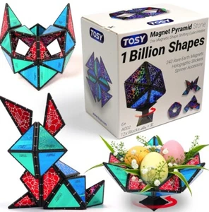 TOSY Magnet Pyramid Stone - 1 Würfel verwandelt Sich in 1 Milliarde Formen, 243 - Bild 1 von 6