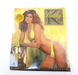 VTG RARE Kathy Ireland 1997 Over-Sized Calendar 15X13 STILL SEALED SHELF WEAR - Picture 1 of 8