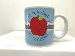 #1 Teacher *Gift* Coffee Mug Tea Cup Glass A+ Apple My Favorite Official Best - Picture 1 of 7