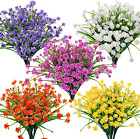 24pcs Artificial Flowers For Outdoor Decoration, Uv Resistant Plastic Flowers Ou