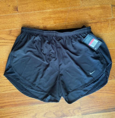 NIKE Women's 3" DRI-FIT Running/Gym/Track Shorts-Black -(L)-716453-953 - Image 1 of 4