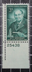 Scott 1180 3 Cent Lebensmittel & Drogen postfrisch PSE Zertifikat Klasse 98 Platte # Single SCV - $65,00 - Bild 1 von 3