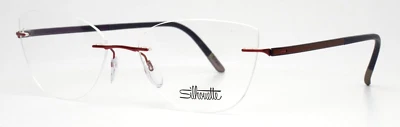 SILHOUETTE 4521 40 6057 5479 Metallic Marsala Womens Eyeglasses 56-17-140 B:39 - Image 1 of 4