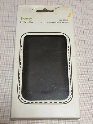 Original genuine HTC PO S530 pull tab pocket pouch Black New Blister - Image 1 of 3