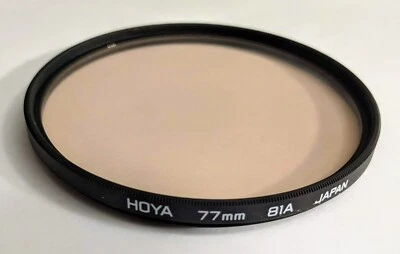 Hoya 77mm 81A 81-A 81 A Warming Light Balancing Glass Lens Filter Japan 77 mm  - Image 1 of 4