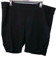 Torrid Slim Laced Cut Out Shorts Plus Size 5 Black Stretch Cotton Spandex