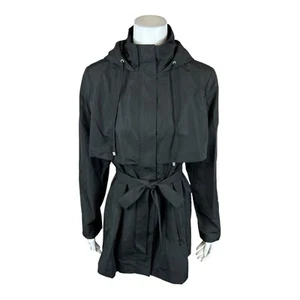 Centigrade Women's Water-Resistant Utility Trench Jacket Solid Black Small Size - Picture 1 of 2
