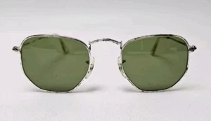 Vintage B&L Ray-Ban W1840 Classic Silver Metal Wire RB3 Lens Aviator Sunglasses  - Picture 1 of 22