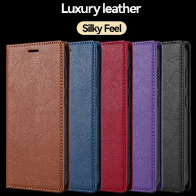 For Google Pixel 8 7 6 Pro 7A Magnetic Leather Wallet Card Flip Phone Case Cover - Image 1 of 4