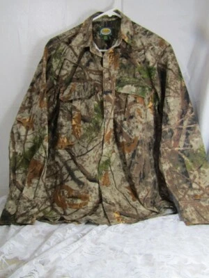 Camisa Camuflaje Cabela's Cálida Franela Caza Camuflaje Talla Pequeña Pequeña Pequeña Foto 1 de 4