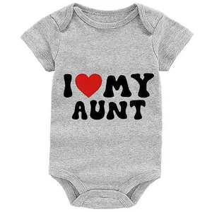 I Love My Aunt Baby Bodysuit Newborn Outfits Baby Romper Infant One Piece Out... - Picture 1 of 6
