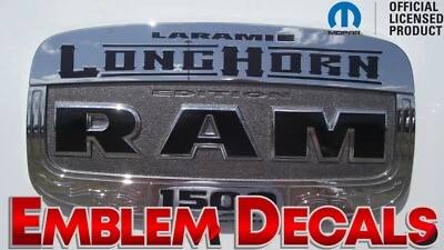 RAM 1500 2500 3500 LongHorn Emblem Decals 2013 2014 2015 2016 2017 2018 Foto 1 de 4
