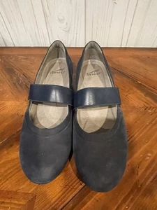 Dansko Womens Size 8.5 9 / 39 Blue Leather Mary Jane Comfort Casual Shoes Sandal - Picture 1 of 5