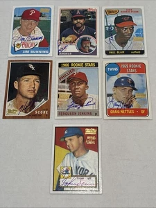 2002 Team Topps Legends Autograph issue Lot (7) - Picture 1 of 4