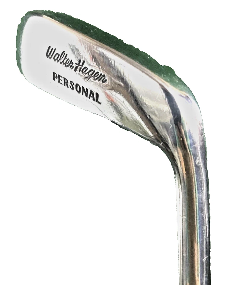 Walter Hagen Personal Long Hosel Blade Putter RH Fluted Steel 33" Vintage Grip - Image 1 of 4