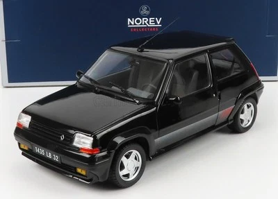 MODELLINO AUTO STATICO NOREV RENAULT R5 SUPERCINQUE GT TURBO 1989 NERO 1:18 - Immagine 1 di 4