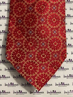 JOS. A. "Corbata de cuello floral roja colección Signature de BANK de 3,75"" (nueva sin etiquetas)" Foto 1 de 3