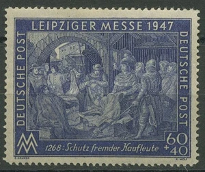Alliierte Besetzung 1947 Leipziger Messe 942 I D mit Falz - Bild 1 von 1