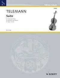 Suite In D For Viola And Piano Georg Philipp Telemann Book [Softcover] Viola and - Image 1 of 3