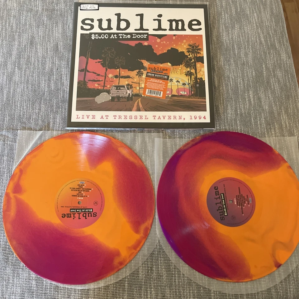 Sublime - $5 at the Door - Limited Orange & Fuchsia 2xLP Marble Vinyl. - Image 1 of 1