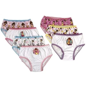Fancy Nancy Girls Briefs 7-Pack Underwear Disney Panties Sizes 4, 6, 8 - Picture 1 of 3