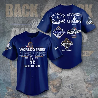 Dodgers World Series 2025 Baseball Jersey - Image 1 of 2