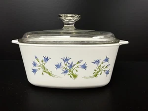 Corning Ware Blue Dusk Floral 7" Casserole Dish Pyrex A-7-C Lid - Picture 1 of 3
