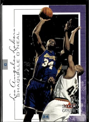 2000-01 Fleer Genuine #30 Shaquille O'Neal Los Angeles Lakers - Image 1 of 2