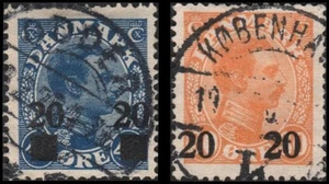 Dinamarca #176-177 Set Usado - Imagen 1 de 1