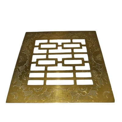 Винтажные латунные подставки A&O с двойным символом счастья сделано в Японии - Изображение 1 из 4