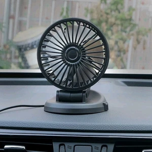 Car Cooling Fan USB Charge Cigarette Lighter Car Fan Multi-Angle Rotatable - Picture 1 of 12