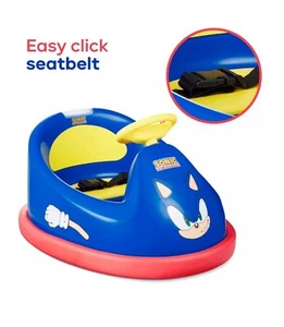Sonic the Hedgehog Electric Bumper Car 2 Speed for kids 360 degree turning - Picture 1 of 2