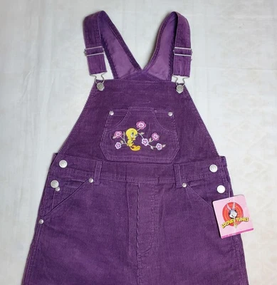 Mono Looney Tunes Piolín Niñas Talla 16 Púrpura Pana Bordado Dibujos Animados Años 90 Foto 1 de 4