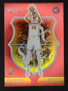 Panini Select 2024-25 - Zaccharie Risacher #18 Red Prizm (RC) certificado selecto - Imagen 1 de 2
