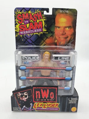 Figura de acción de colección Lex Luger NWO WCW WWE Smash N Slam luchadores Toy Biz 1999 nueva en caja Foto 1 de 4
