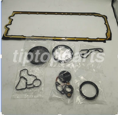 Juego de juntas de cárter de aceite con sello de enfriador de aceite para BMW M135i 335i 435i 535i X5 X6 N55 N54 Foto 1 de 4