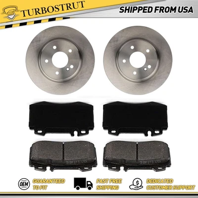 OE Rear Brake Rotors Brake Pads Kit for 2006 2007 Mercedes-Benz C350 3.5L - Image 1 of 4