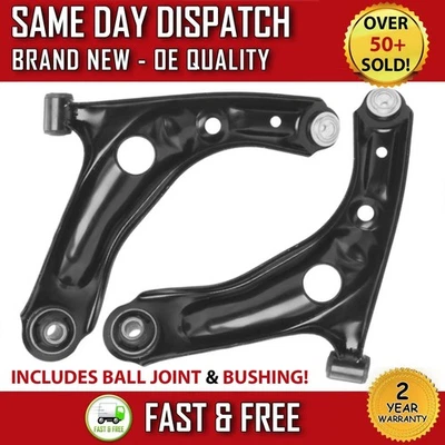 CITROEN C1 2005-2014 FRONT LOWER SUSPENSION WISHBONE CONTROL ARMS PAIR X2 KIT - Image 1 of 4